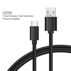 USB Type-C Fast Charger Data Sync Cord USB-A to USB-C Cable (White)