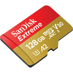 SanDisk Extreme 128GB Micro SD SDXC 160MB/s A2 V30 C10 Action Camera Memory Card