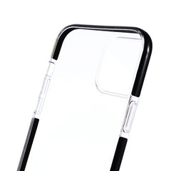 iPhone 12 Mini Shockproof Clear TPU+PE Black