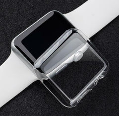 For Apple Watch Series 7 45mm Clear Full Body TPU Screen Protector Cover Case